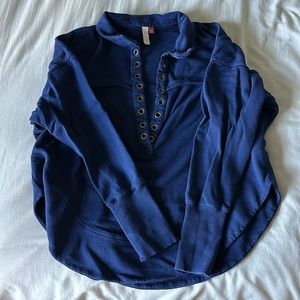 Anthropologie, navy pullover, oversized, barely worn